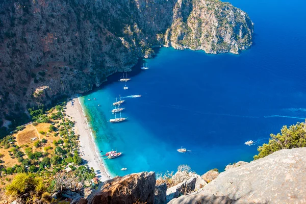 Butterfly Valley Turečtina Kelebekler Vadisi Údolí Okrese Fethiye Provincie Mugla — Stock fotografie