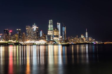 New York, ABD - 24 Eylül 2018: Manhattan şehri manzarası. Güzel şehir manzarası. New York City, ABD.