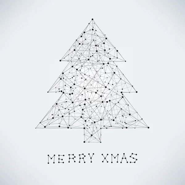 Ilustración abstracta del árbol de Navidad — Foto de Stock