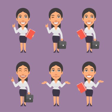 İşkadını bavul ve klasör tutar