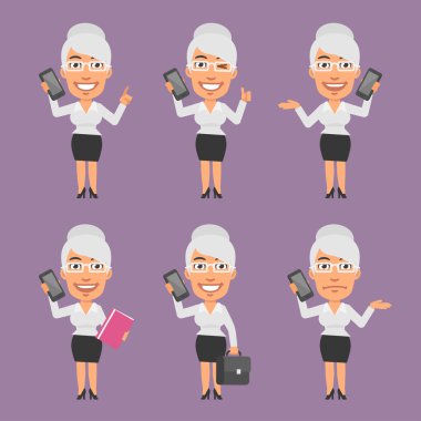 Eski işkadını cep telefonu farklı sürümlerinde Holding