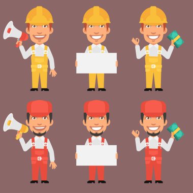 Oluşturucu ve tamirci megafon Poster para tutar