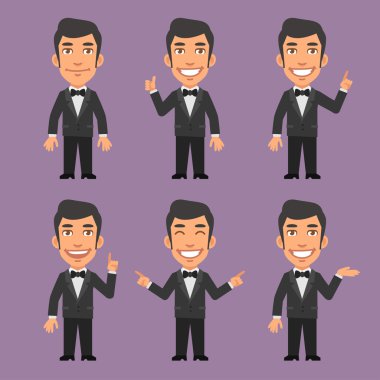 Garson gösterir ve gösterir