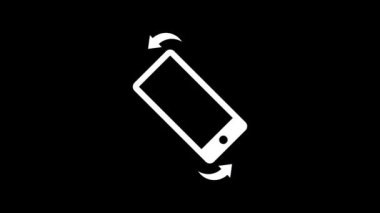 Cep telefonu rotasyonu. Alfa kanalı. Döngülü canlandırma