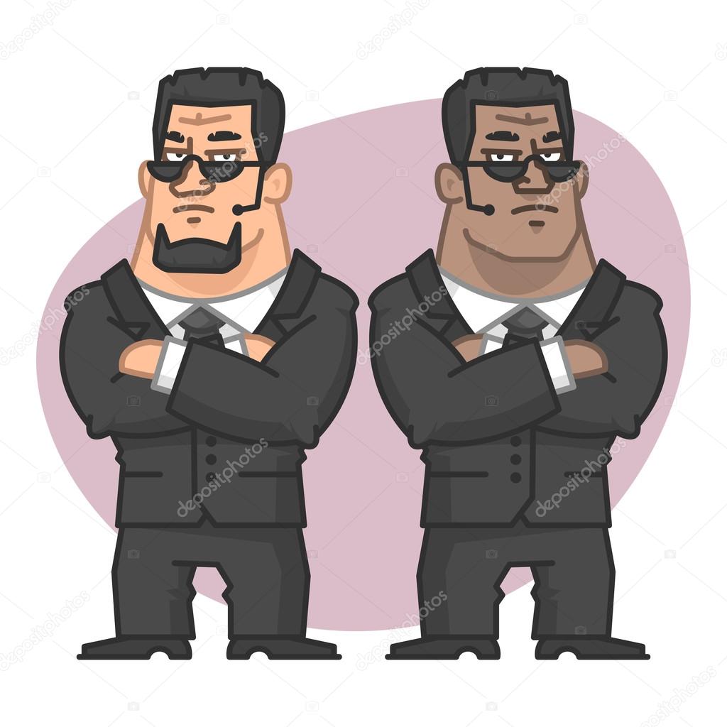 Guards stand with arms crossed Stock Vector Image by ©tsirikmen #64533505