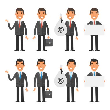 Set karakter işadamı