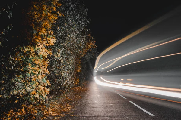 Belarus 'ta bir yerde sonbahar yolu