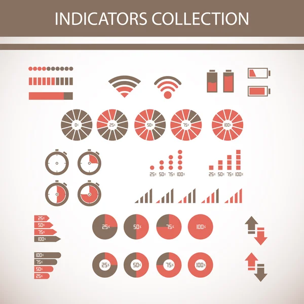 Kolekcja wskaźników — Wektor stockowy