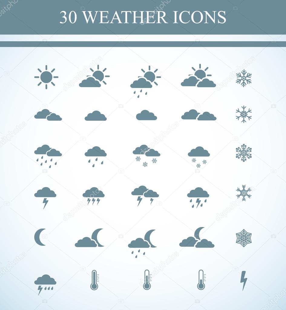 Weather icons