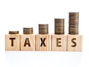 Taxes increase concept
