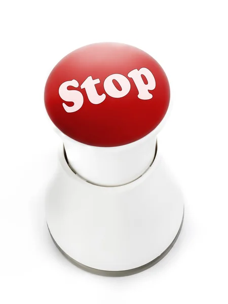 Stop push button — Zdjęcie stockowe