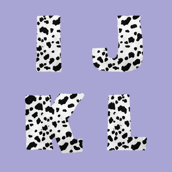 Weergave Van Het Dalmatische Huidalfabet Letters — Stockfoto