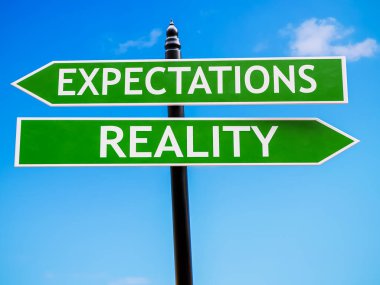 Gökyüzüne karşı gerçeklik levhasına karşı iki yönlü beklentinin 3D canlandırması