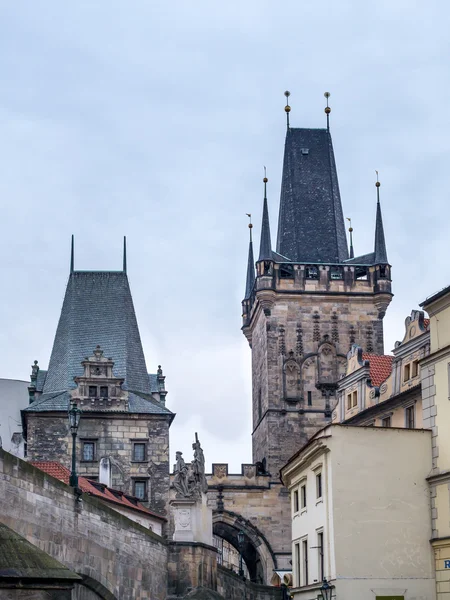 Charles Bridge Towers — Stock Photo, Image