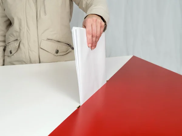Voto electoral polaco — Foto de Stock