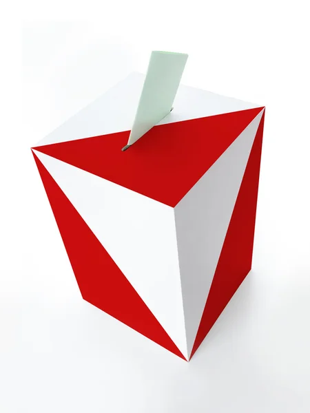 Polský volební urna — Stock fotografie