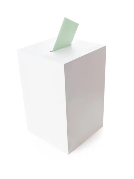 白投票箱 免版税图库图片