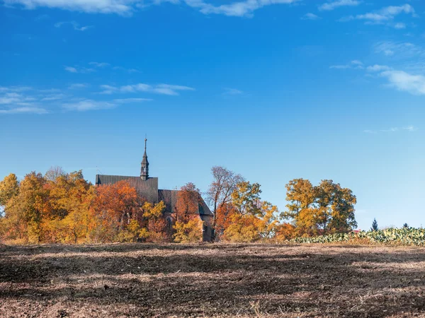Countryside gereja tua — Stok Foto
