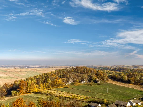 クラクフ ・ チェンストホヴァ畑のパノラマ — ストック写真
