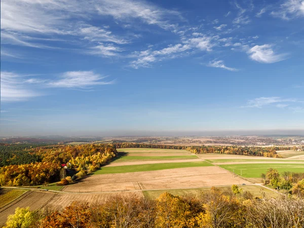 Panorama van Krakau-Czestochowa Upland Rechtenvrije Stockfoto's