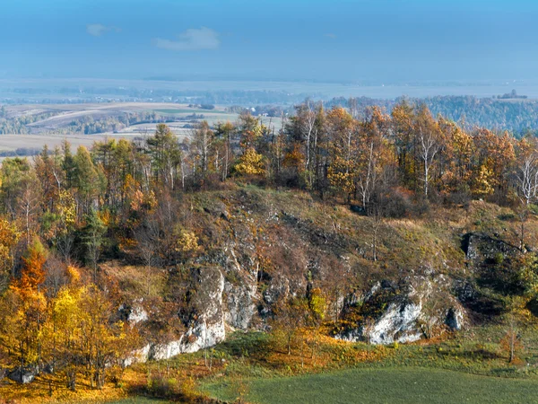 Panorama z wyżyny Kraków Częstochowa — Zdjęcie stockowe