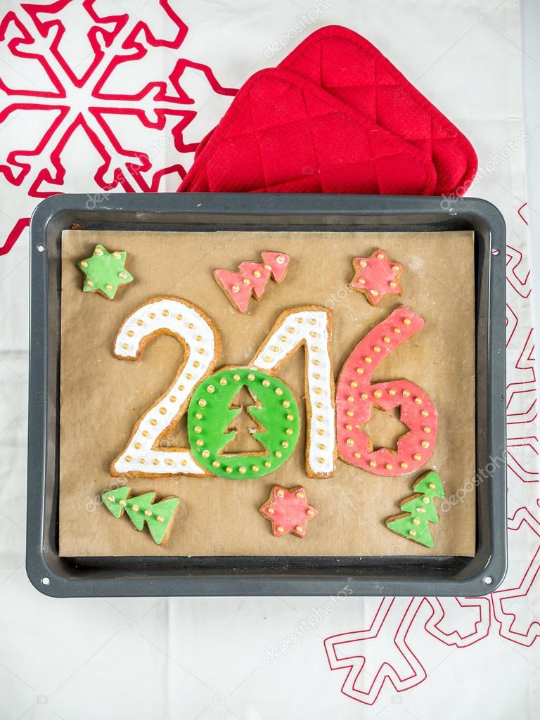 2016 New Year cookies