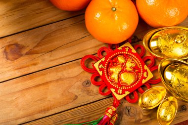 Çin yeni yılı kırmızı fener dekorasyon karakter 