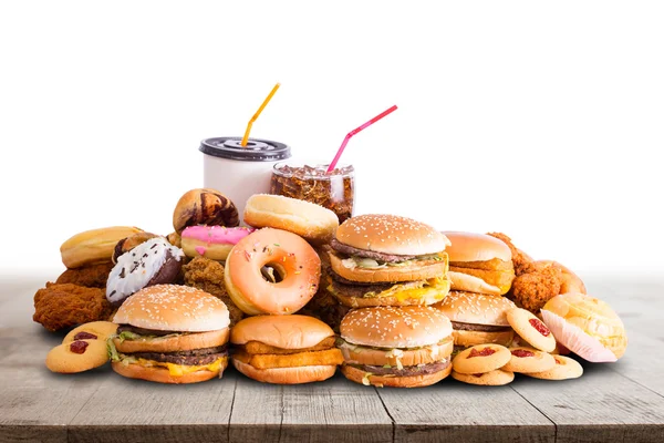 Fast food, hamburger al formaggio per il pranzo — Foto Stock