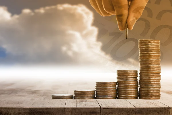 Yığın para madeni para ile para kazanmak