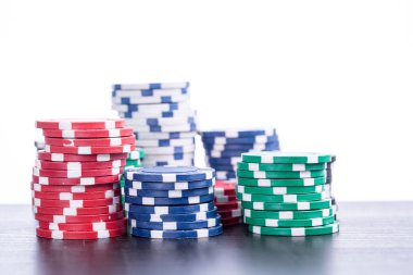 Poker chips casino oyunu için 