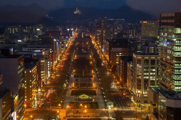 Sapporo Japan April 2016 Sapporo Tower Top View Surround Odori — Stockfoto