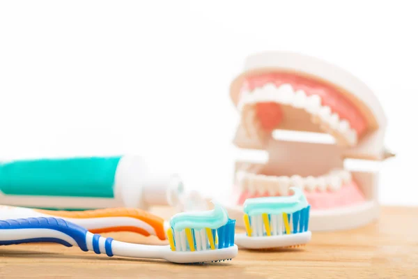 Cepillo Dientes Cuidado Dental Para Concepto Boca Saludable —  Fotos de Stock