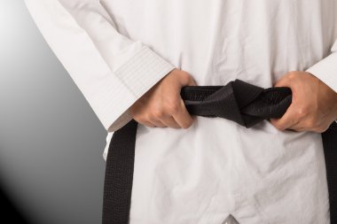 Dövüş sanatları siyah kuşak taekwondo türden 