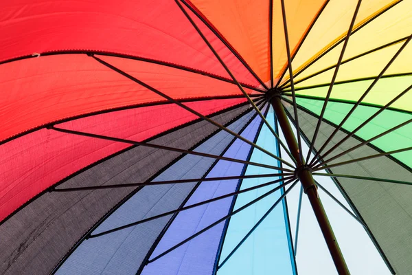 Colorful Umbrella Inner Side Protection Light — Stock Photo, Image