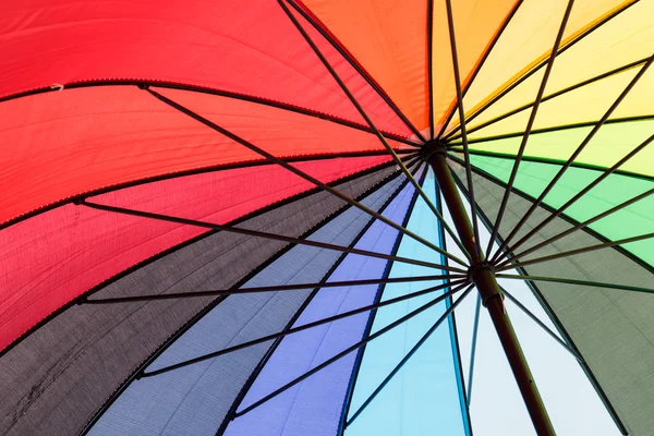 Guarda Chuva Colorido Lado Interno Para Proteção Luz — Fotografia de Stock