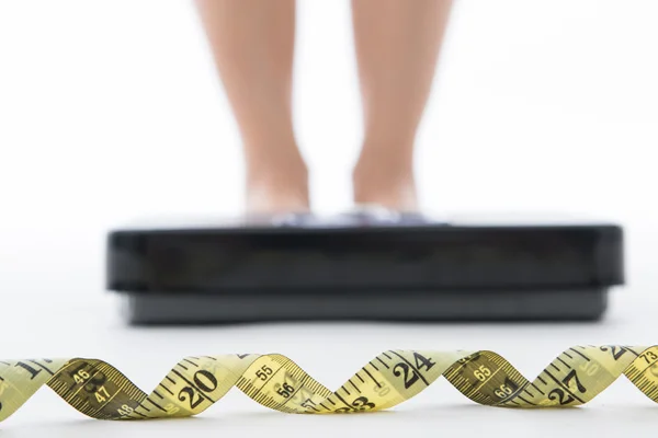 Maatregel schalen voor controle van uw gewicht — Stockfoto