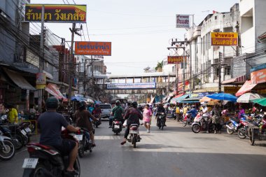 Hatyai, Tayland-Eylül 16, 2016:Fresh Pazar Tayland, Tayland p