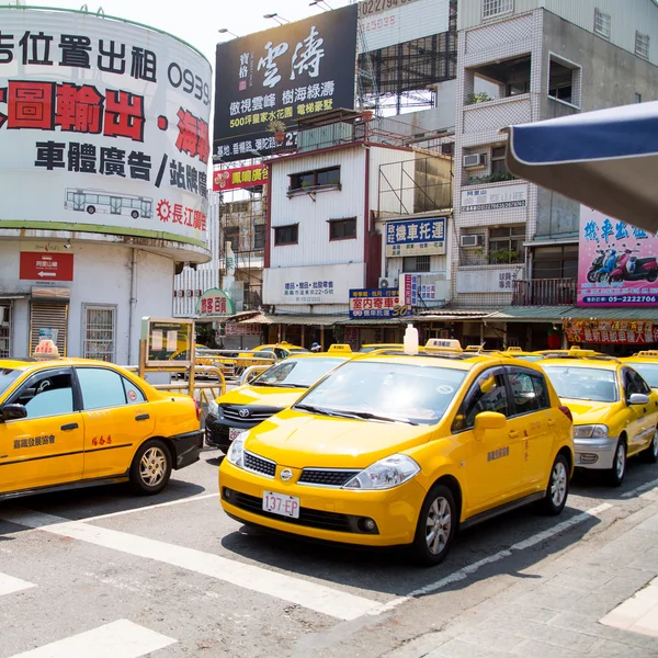 台湾サービスで Passeger のタクシー — ストック写真