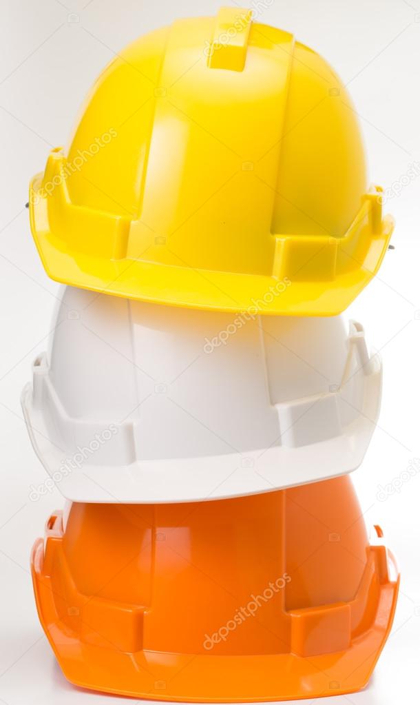 Safety helmet isolated with white background