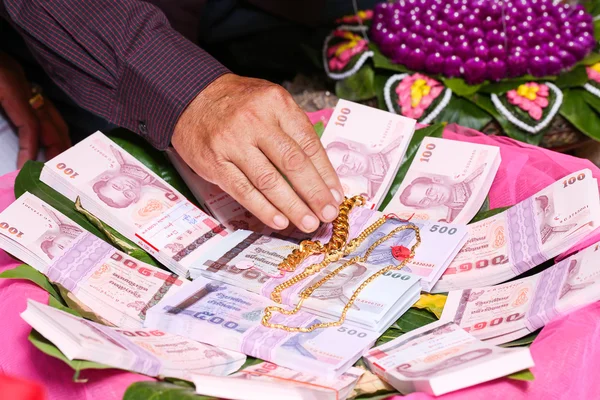 NAKRONPHATHUM THAILAND -JULY 6: Wedding ceremony July 6 2014,Tha — Stock Photo, Image