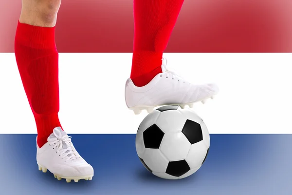 Países Baixos jogador de futebol — Fotografia de Stock