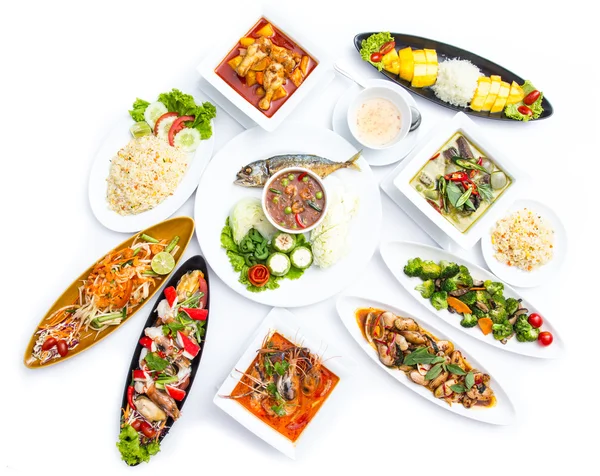 Kolekce thajské potravin — Stock fotografie