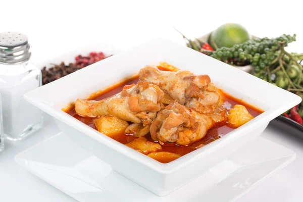 Muss Sa Man Kai Thai curry Pollo picante — Foto de Stock