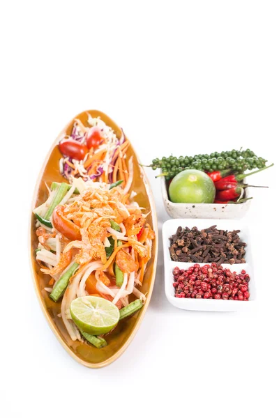 Thai papaya salad — Stock Photo, Image