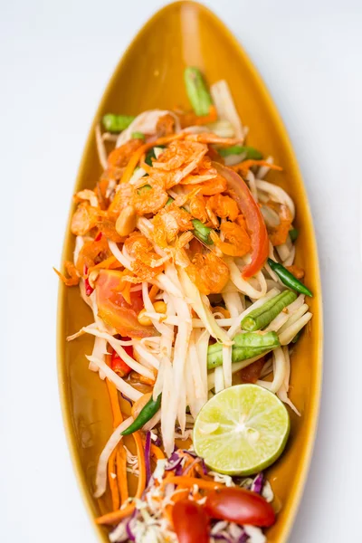 Thajský salát z papáji — Stock fotografie