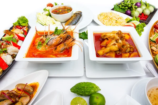 Koleksi makanan Thailand — Stok Foto