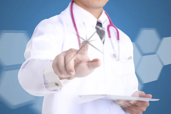 Кнопка "Доктор" для заботы о здоровье — стоковое фото