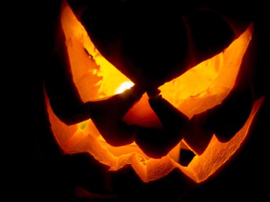 Halloween pumpkins gülümseme ve scrary gözler 
