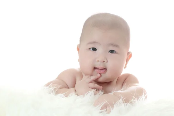 Ritratto bambino adorabile bambino cercando confuso — Foto Stock