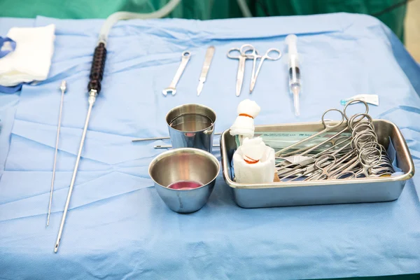 Instrument de chirurgie de liposuccion se préparer pour l'opération — Photo